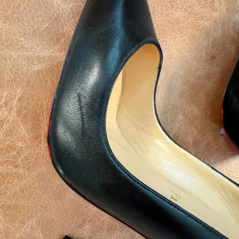 Kate Red Sole High-Heel Pumps, Black  37 - Picture 7 of 12